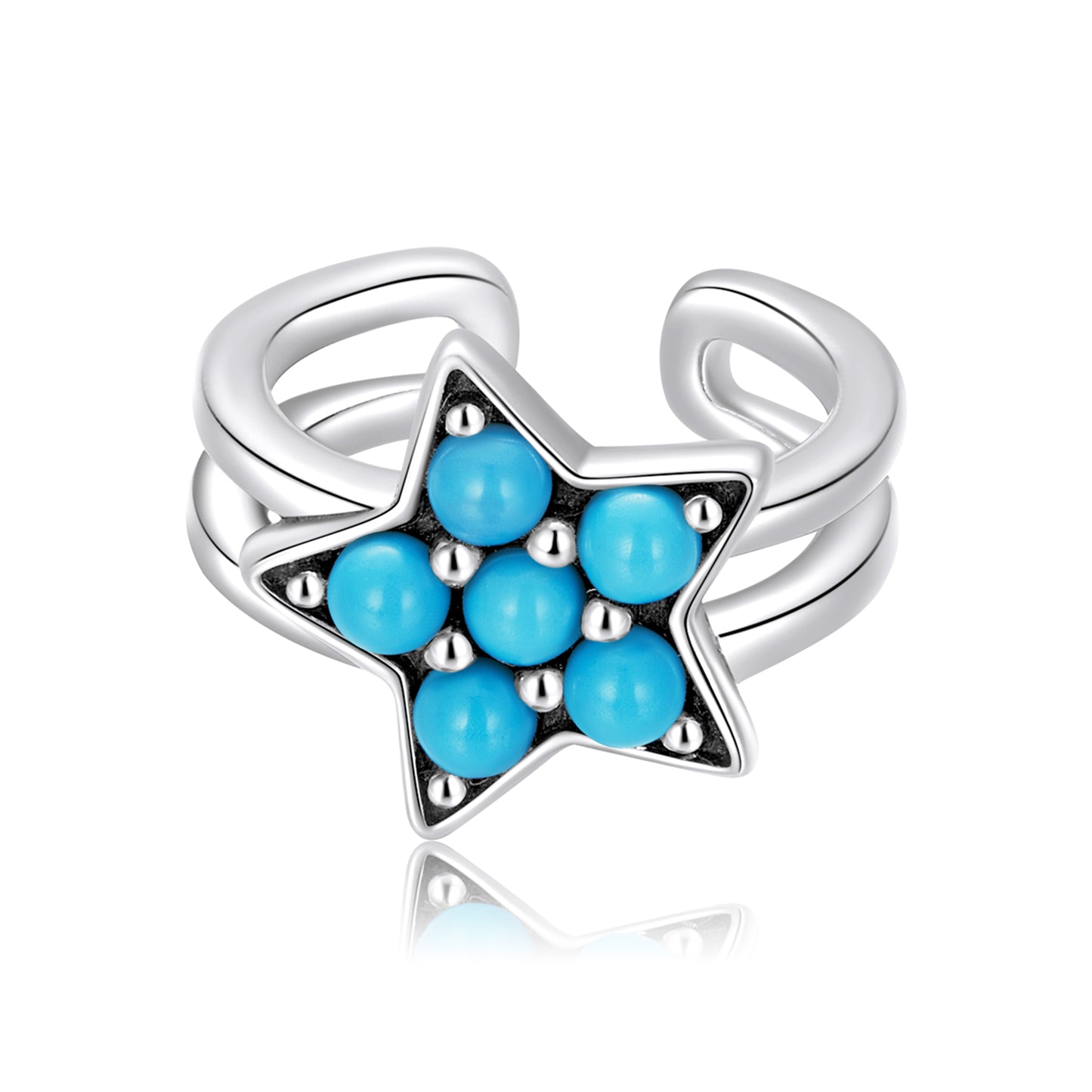 Star Turquoise Ear Cuff