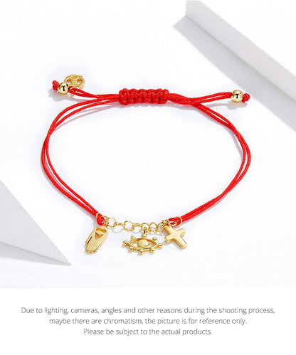 Lucky Symbol Red Woven Bracelet