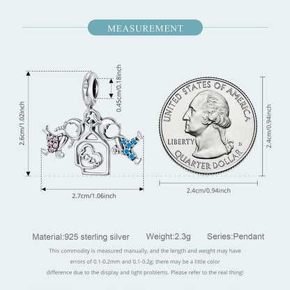 Boy & Girl Pendant Charm