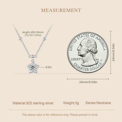 Starlight 0.5ct Moissanite Necklace