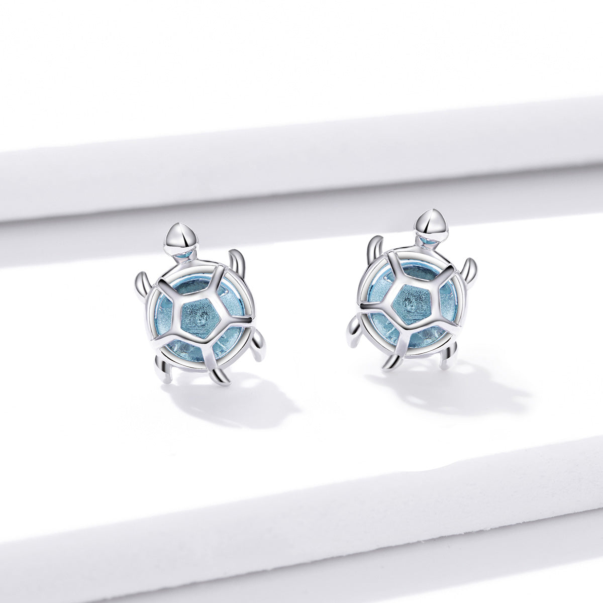 Playful Turtle Hoop Earrings