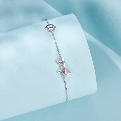 Golden Retriever Paw Charm Bracelet