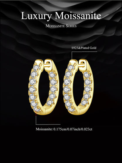 Glimmering Moissanite Ear Climbers