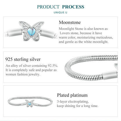 Moonstone Butterfly Bracelet