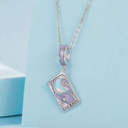 Moon Tarot Card Pendant Charm