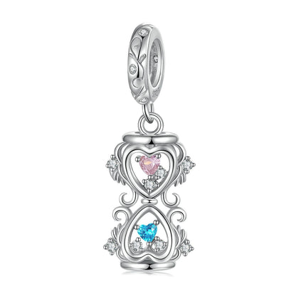 Spring Hourglass Pendant Charm