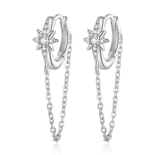 Star-shaped Clip-On Earrings