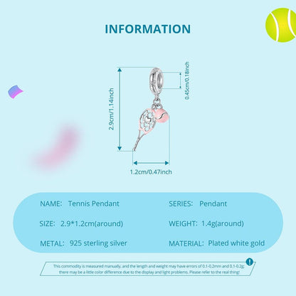 Tennis Pendant Charm