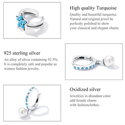 Star Turquoise Ear Cuff