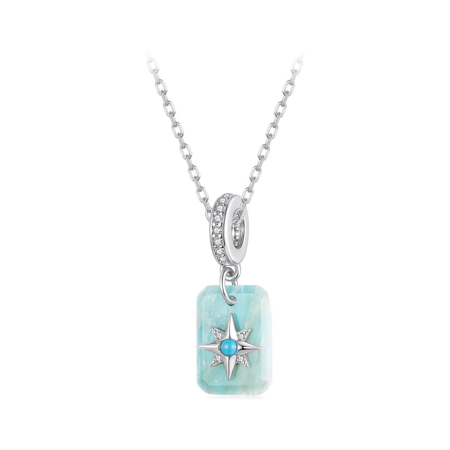 Starry Amazonite Pendant Charm