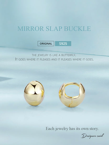 Mirror Clip Earrings