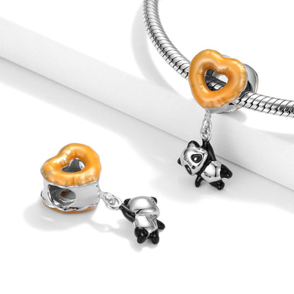 Love Balloon Panda Charm