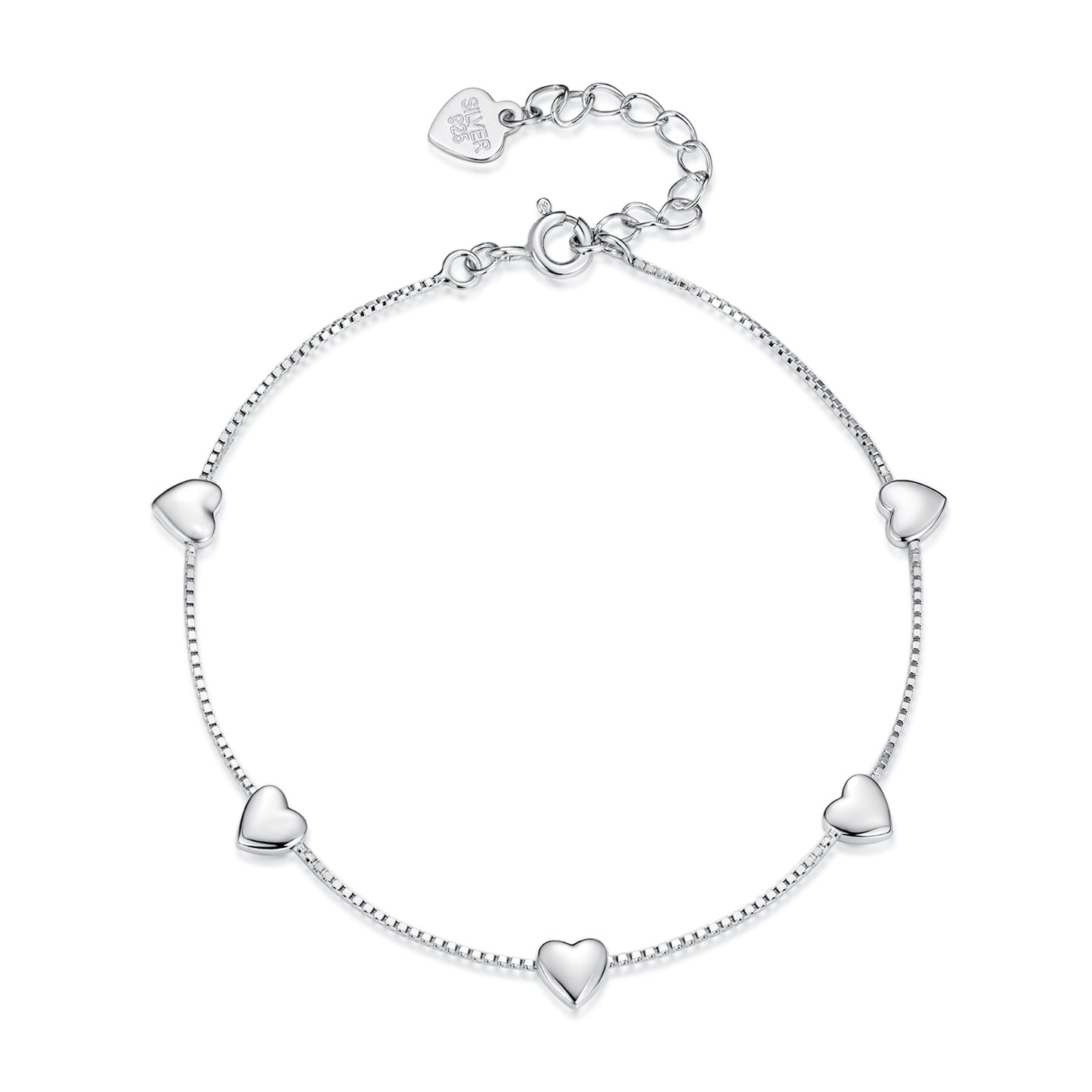 Heart Charm Bracelet