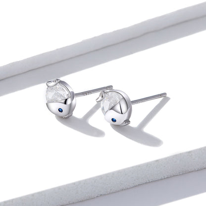 Kissing Fish Stud Earrings