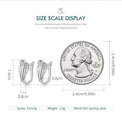 Cobra Clip-On Earrings