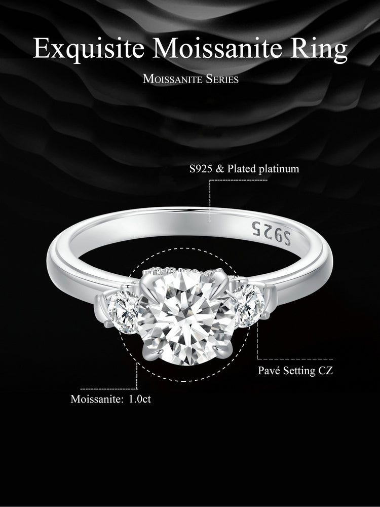 Exquisite Moissanite Ring