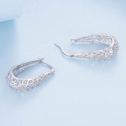 Patterned Hoop Earrings