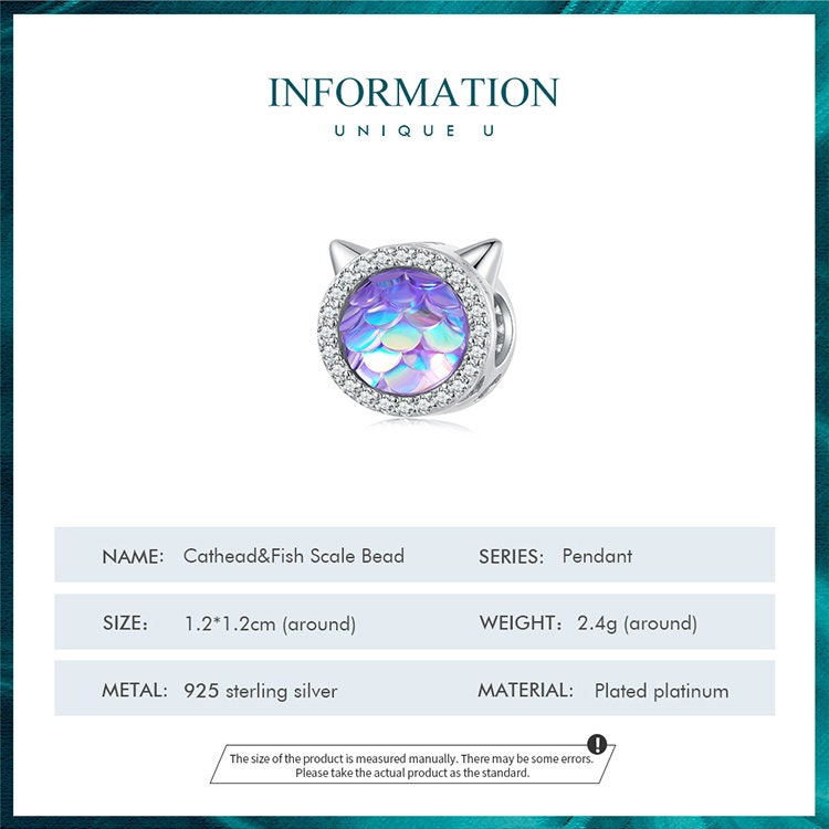 Cathead & Fish Scale Bead Charm