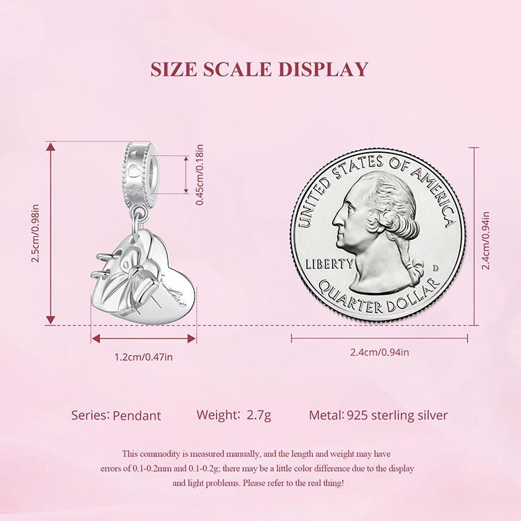 Love Notepad Pendant Charm