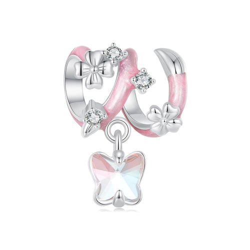 Butterfly Flower Charm