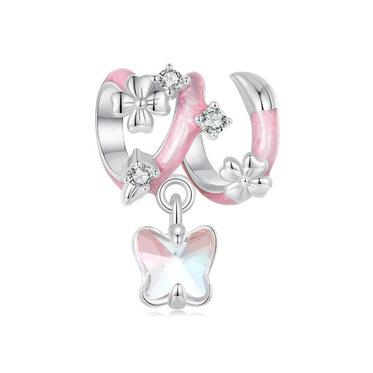 Butterfly Flower Charm