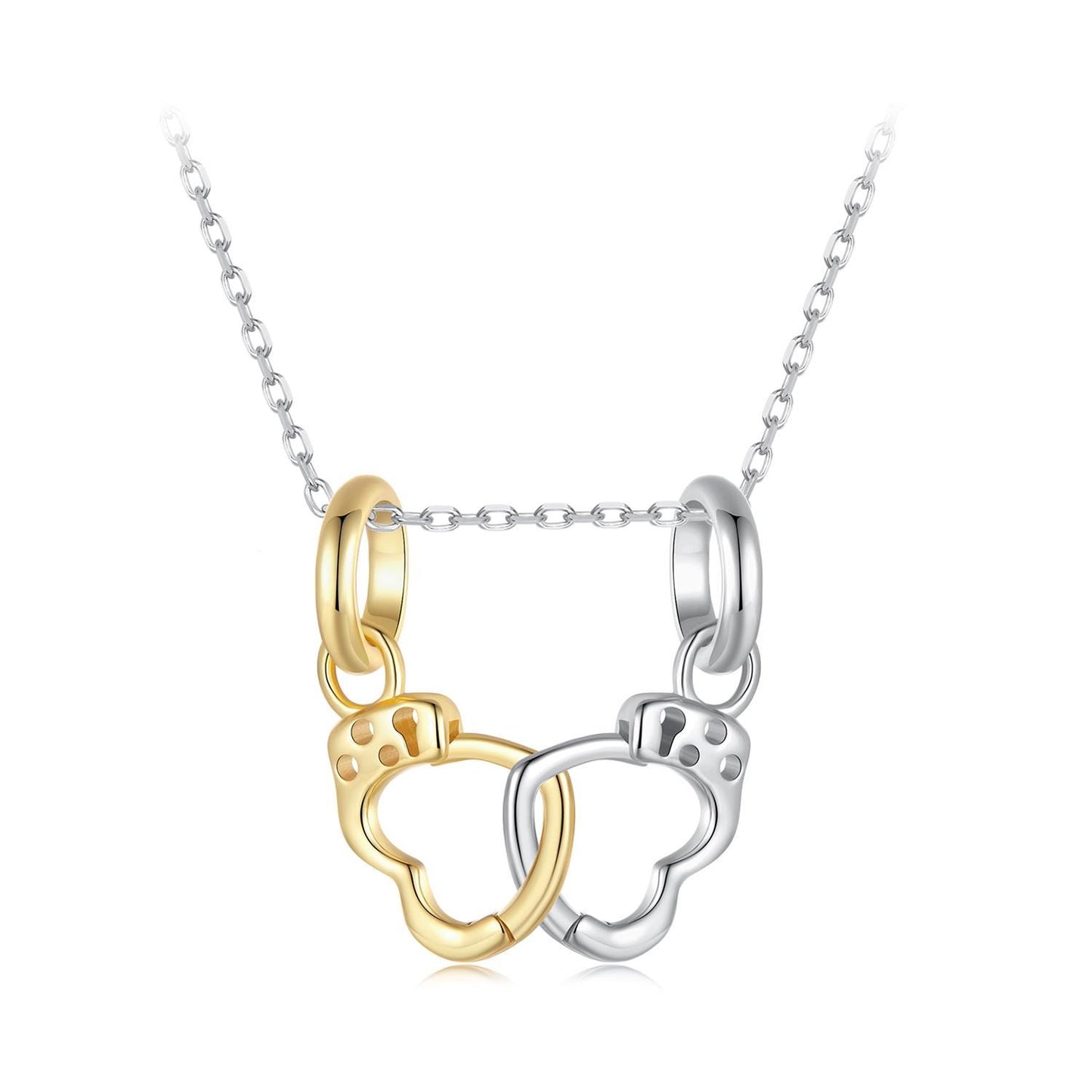 Heart Handcuff Pendant Charm