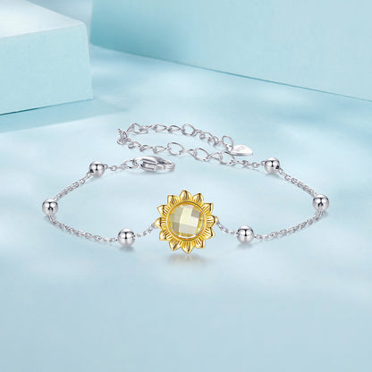 Sunflower Motif Bracelet