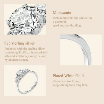 Romantic 1 Carat Moissanite Ring