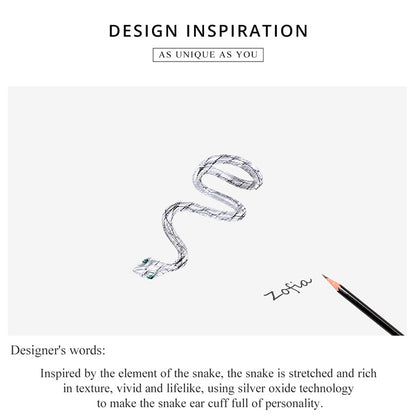 Mystical Snake Clip Earrings