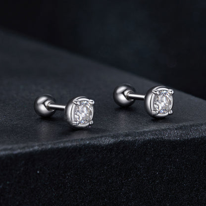 Refined Moissanite Studs