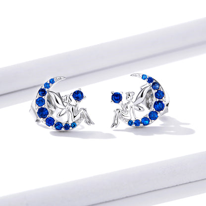 Moon Fairy Hoop Earrings