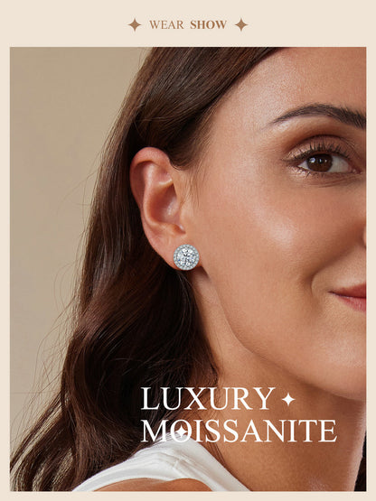 1ct Moissanite Studs