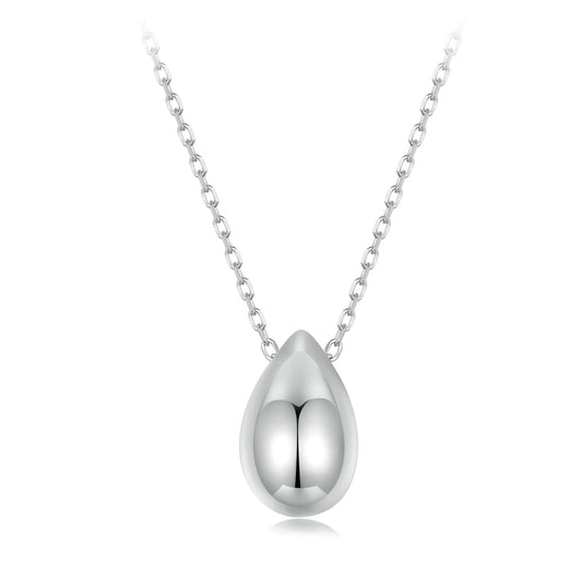 Metallic Teardrop Necklace