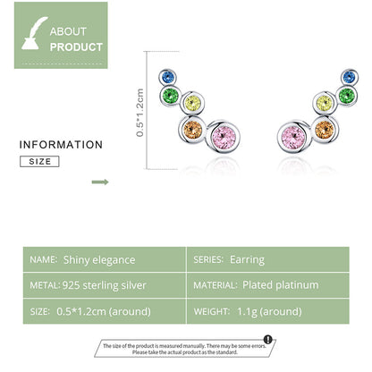 Elegant Sparkle Stud Earrings