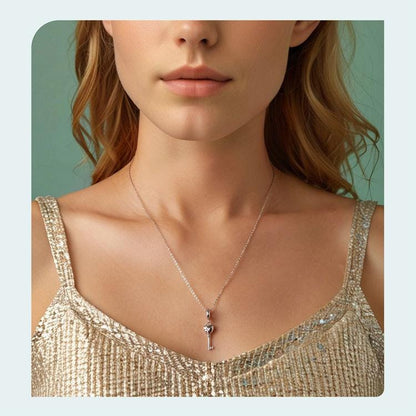 Heart Key Pendant Charm