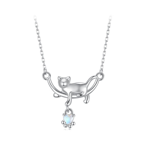 Feline Silhouette Necklace
