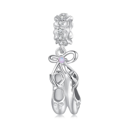 Ballet Shoe Pendant Charm