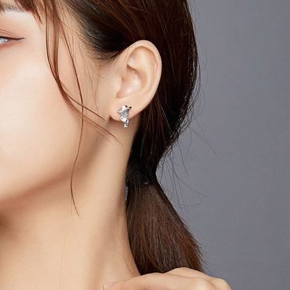 Guitar Skull Hoop Earrings