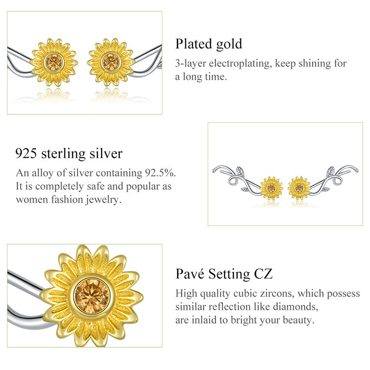 Fresh Daisy Hoop Earrings