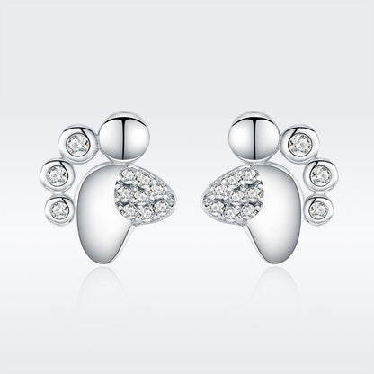 Footprint Earrings