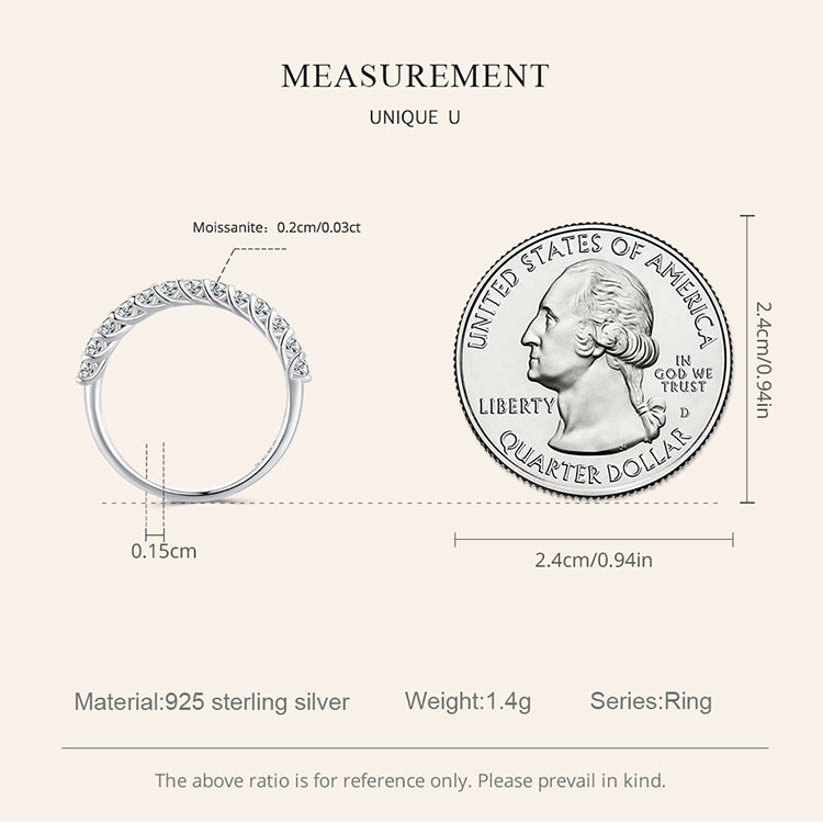 Solo Moissanite Ring