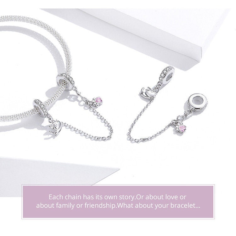 Cat and Claw Safety Chain Charm