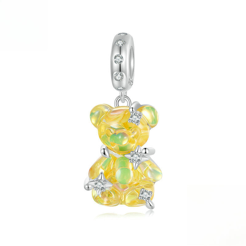Dream Colored Bear Pendant Charm Collection