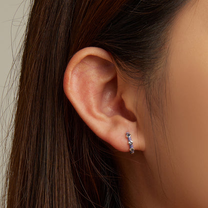 Aqua Spinel Clip Earrings
