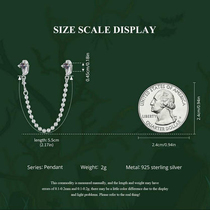 Vintage Cross Silicone Safety Chain Charm