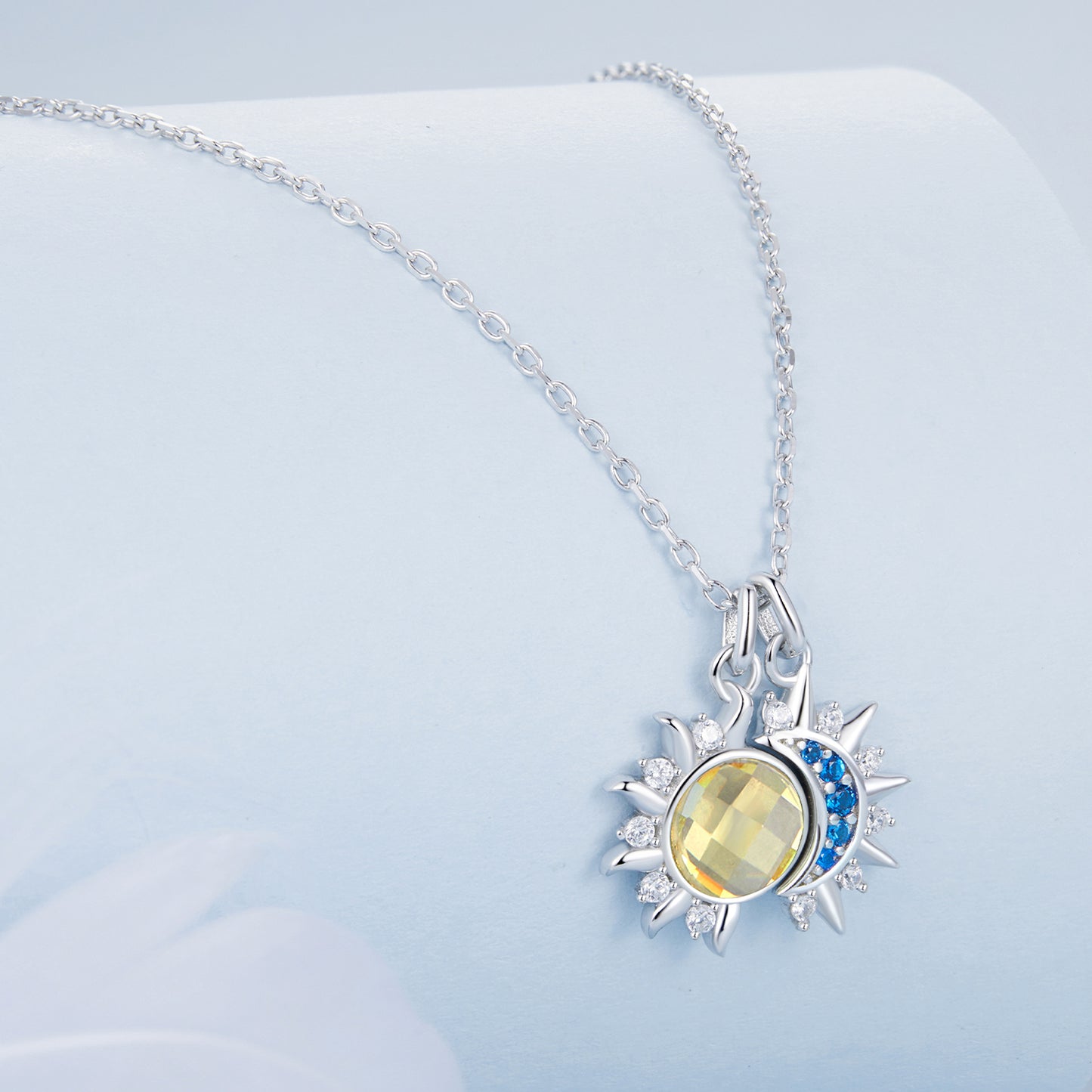 Sun and Moon Pendant Necklace