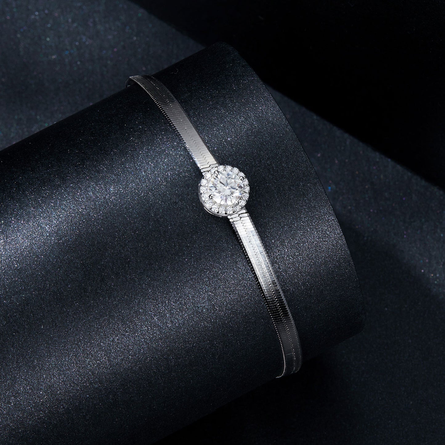 0.5ct Snake Chain Moissanite Bracelet