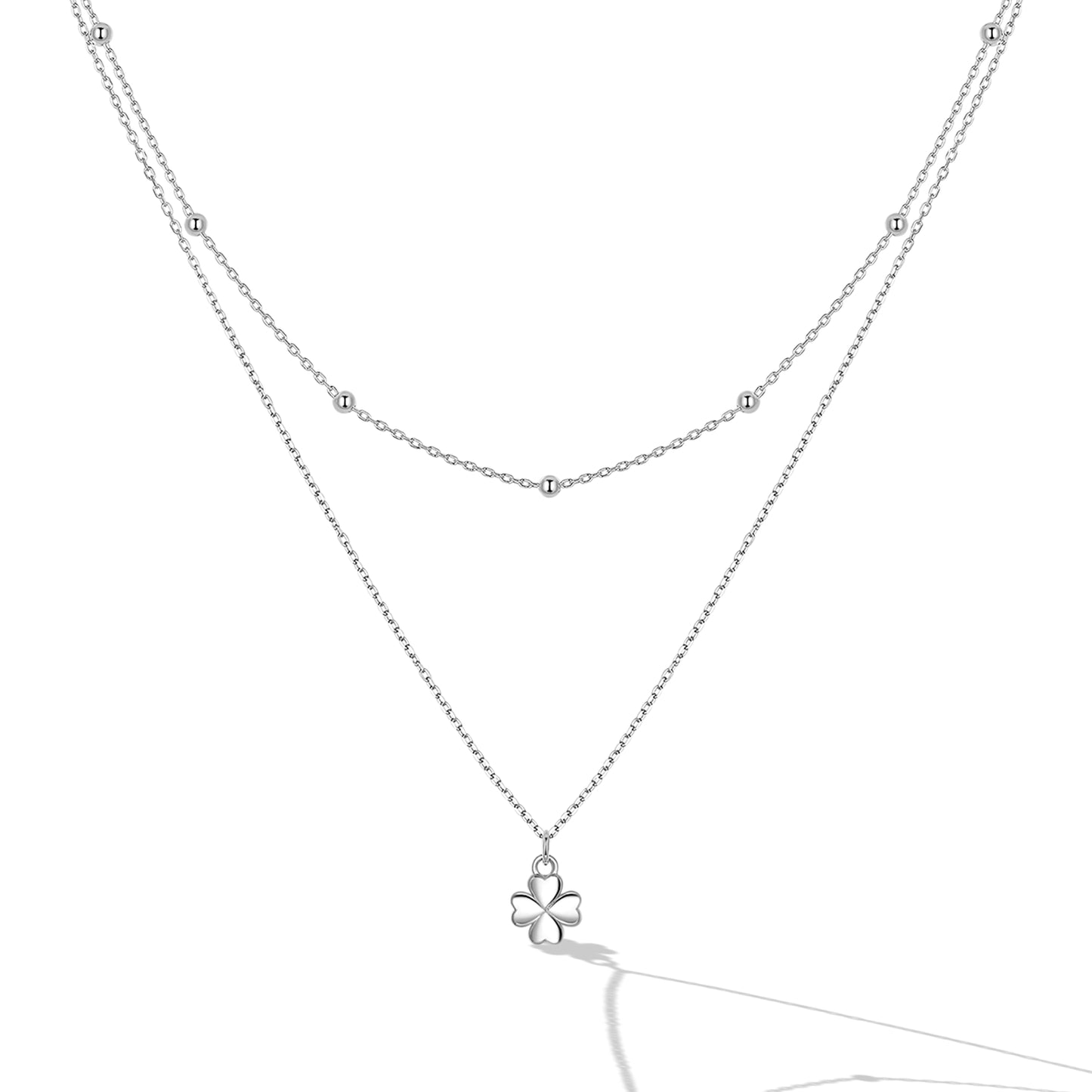 Double-Layer Clover Necklace