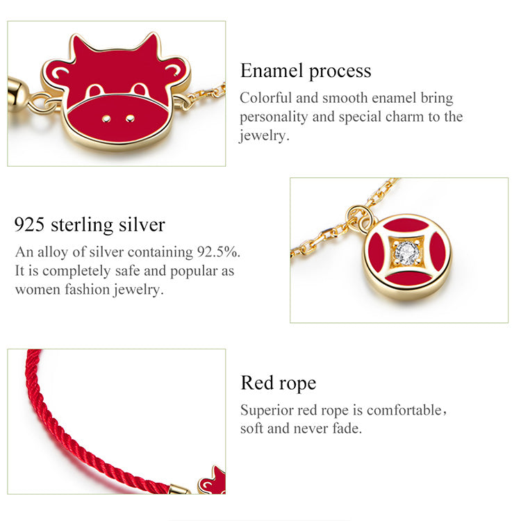 Prosperity Ox Charm Bracelet
