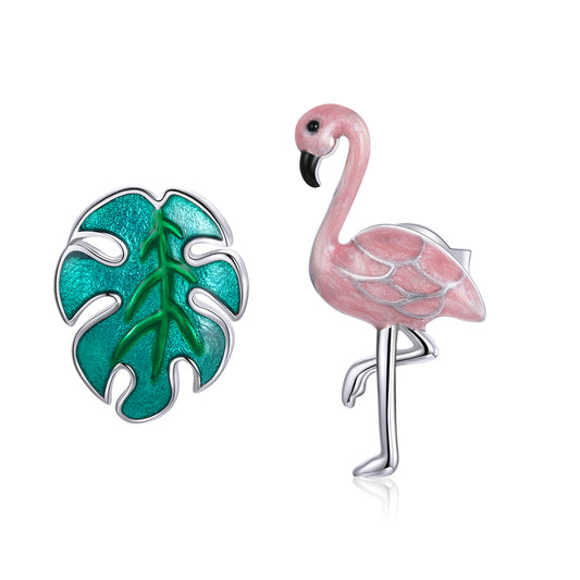 Leaf and Bird Earrings